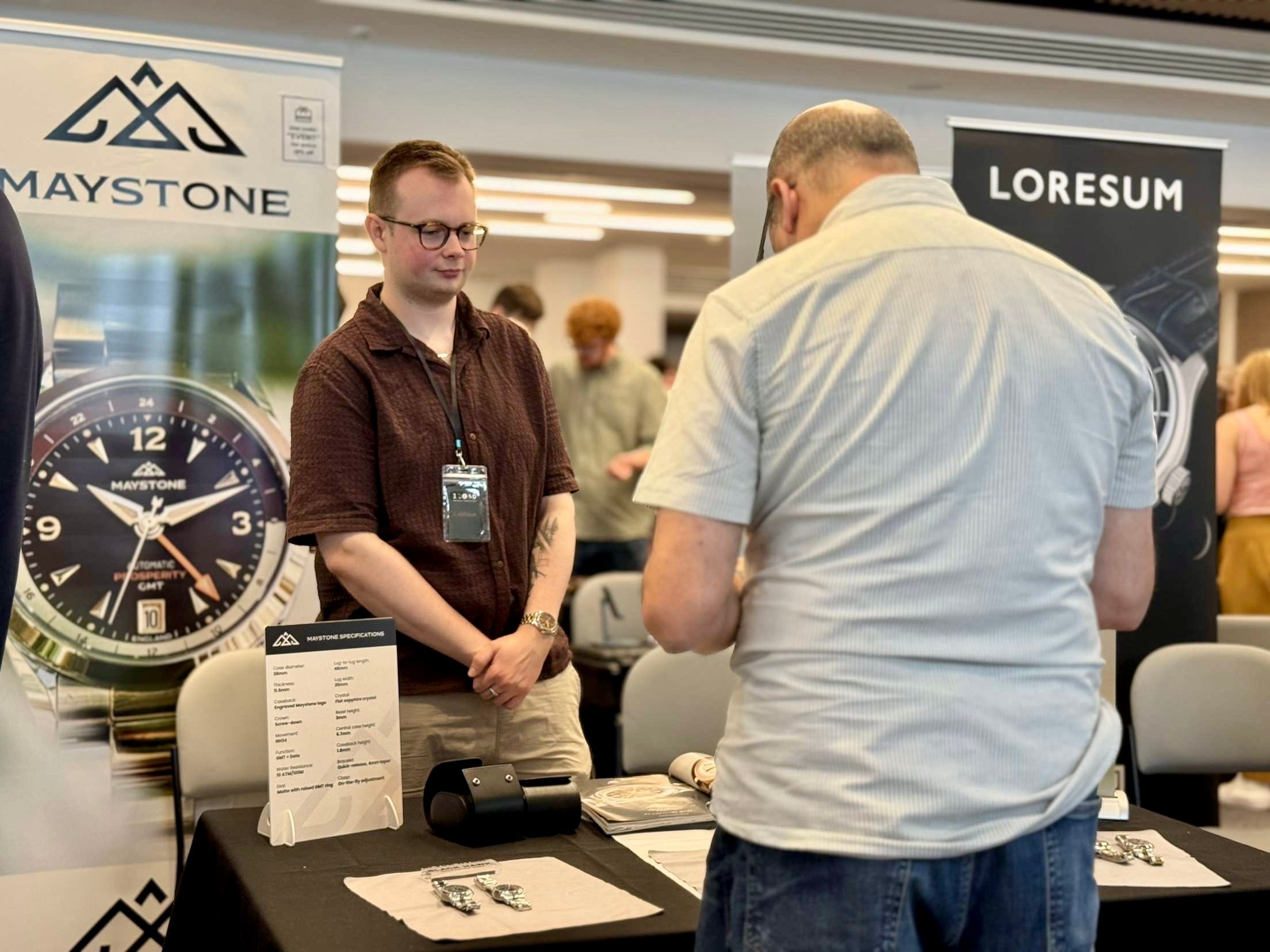 Maystone at the 12&60 WatchIt Watch Fair 2025 – Maystone Watches